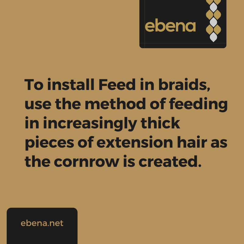How to do feed in braids